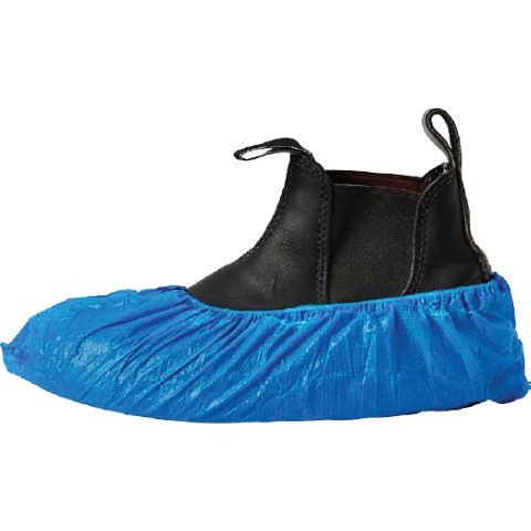WATER PROOF SHOE BOOT COVERS. BLUE. 